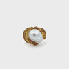 18K Yellow Gold Australian South Sea 11 -12mm Cultured Pearl Ring